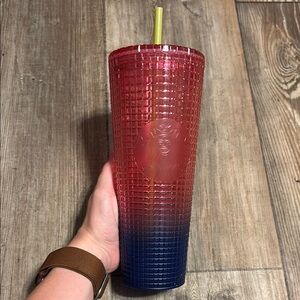 Starbucks Pink and Blue Ombre Tumbler